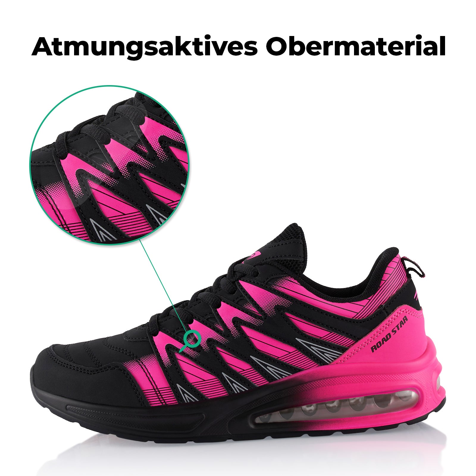 Black and pink athletic shoes online